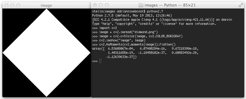OpenCV Shape Descriptors