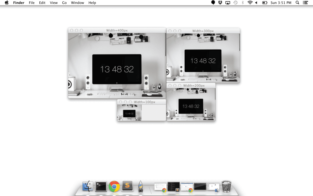 resizing