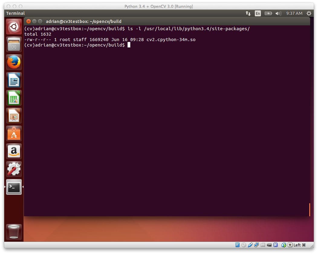 Figure 4: The Python 3.4+ OpenCV 3.0 bindings are now installed in /usr/local/lib/python3.4/site-packages/