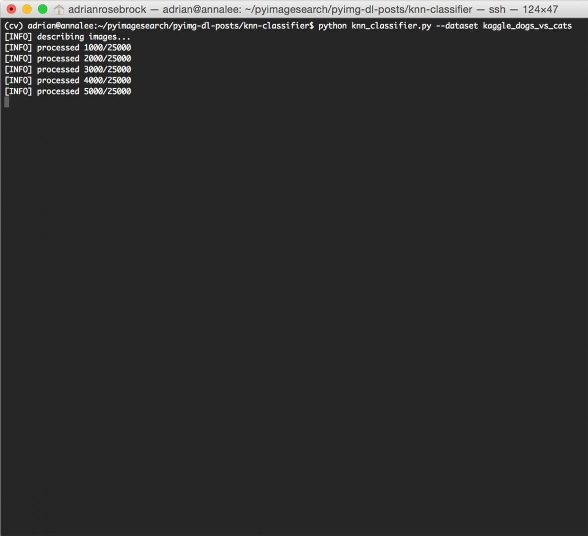 Figure 5: Quantifying and extracting features from the Dogs vs. Cats dataset.